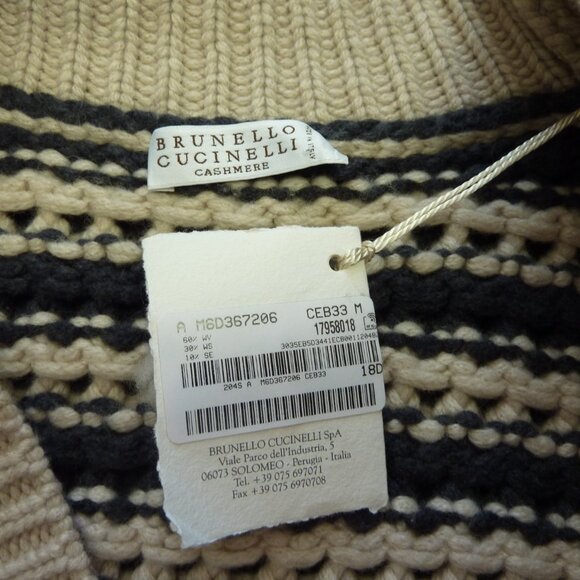 Brunello Cucinelli Women Cashmere Blend Chunky Cardigan Sweater - Picture 5 of 6